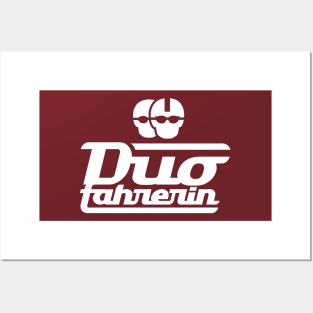 Duo driver Logo v.2 (white) Posters and Art